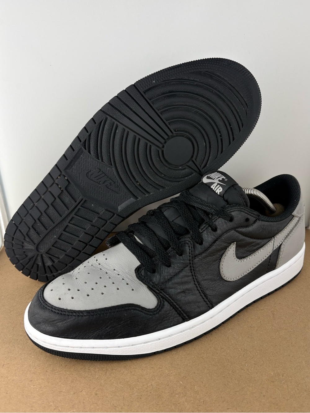 Nike Air Jordan 1 Retro Low OG ‘Shadow’ Men's Size 10.5 Black Grey CZ0790-003